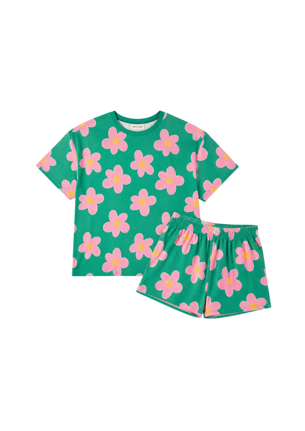 Pyjama Gaufré Coton BIO WAJ x Hindbag - Big Flowers