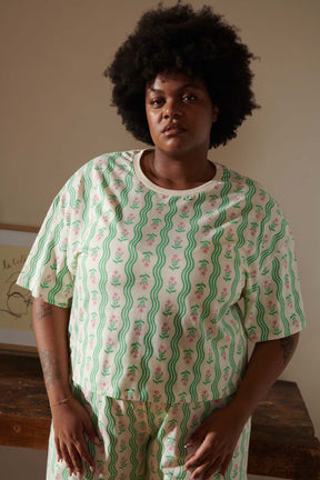 Tiffany is a size 48 and wears a size 3XL