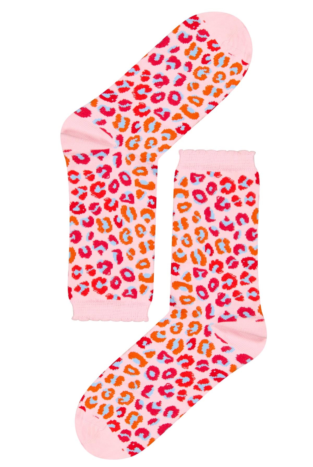 Organic cotton socks - Pink Leopard