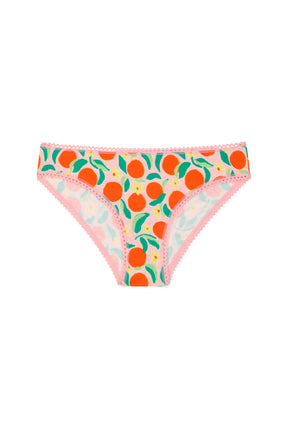Organic Cotton Panties - Pink Orange Blossom