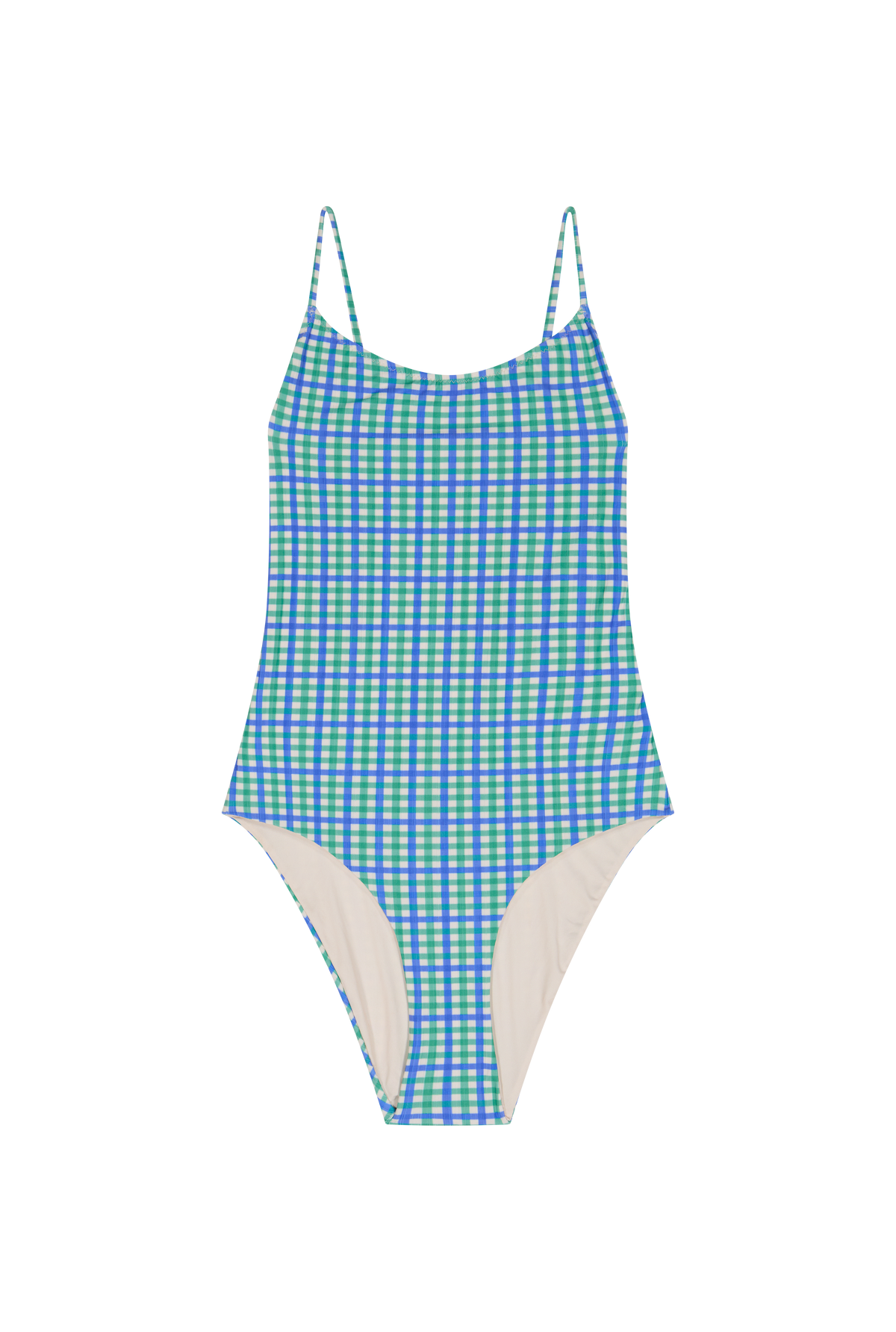 Maillot 1 Pièce Classique - Vichy Bicolore