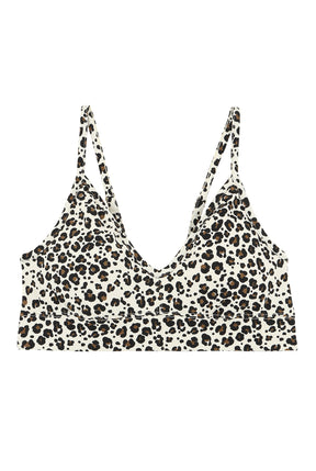 Organic Cotton Bra - Classic Leopard