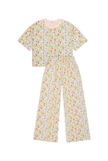 Long Organic Cotton Pajamas - Pampa Rose