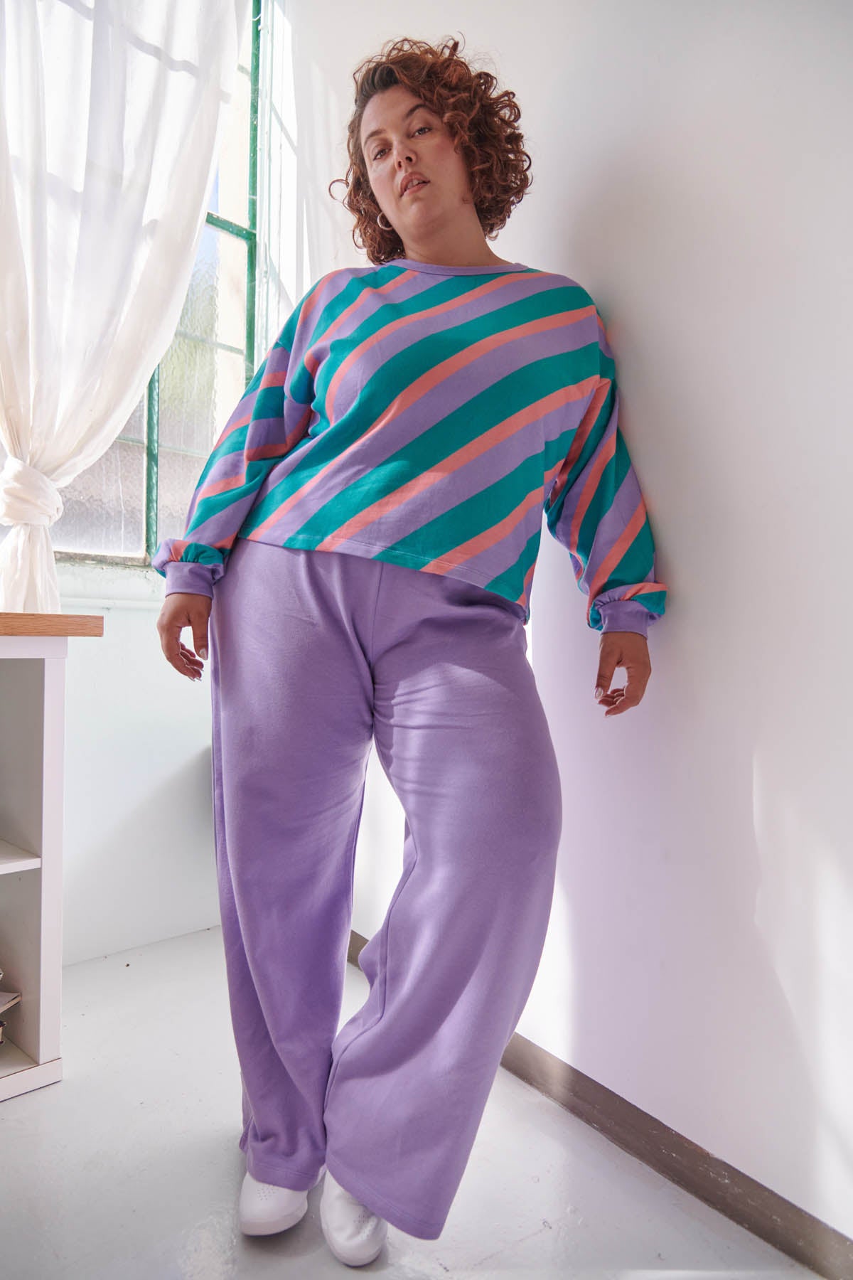 Amandine is a size 44 and wears a size 2XL