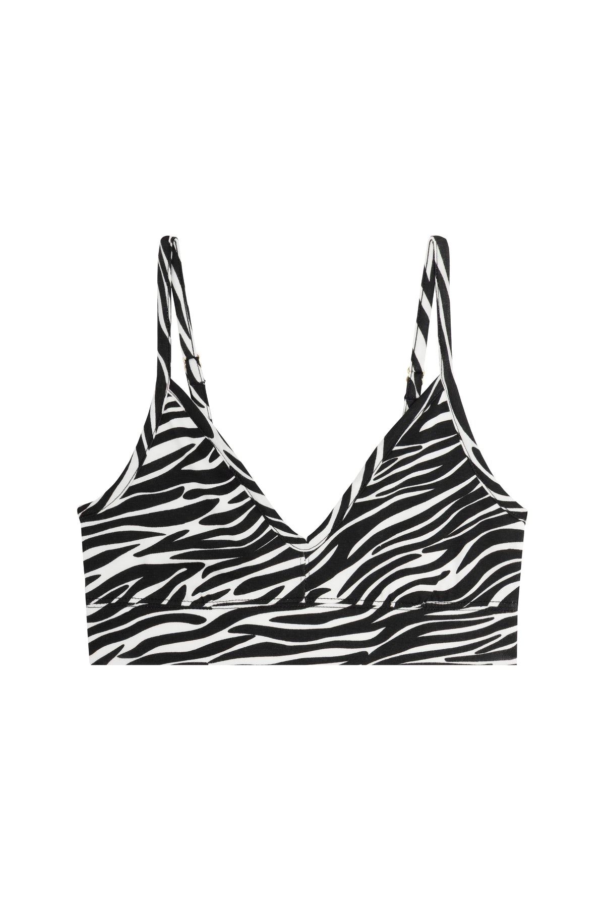 Organic Cotton Bra - Zebra