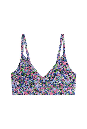 Organic Cotton Bra - Purple Confetti