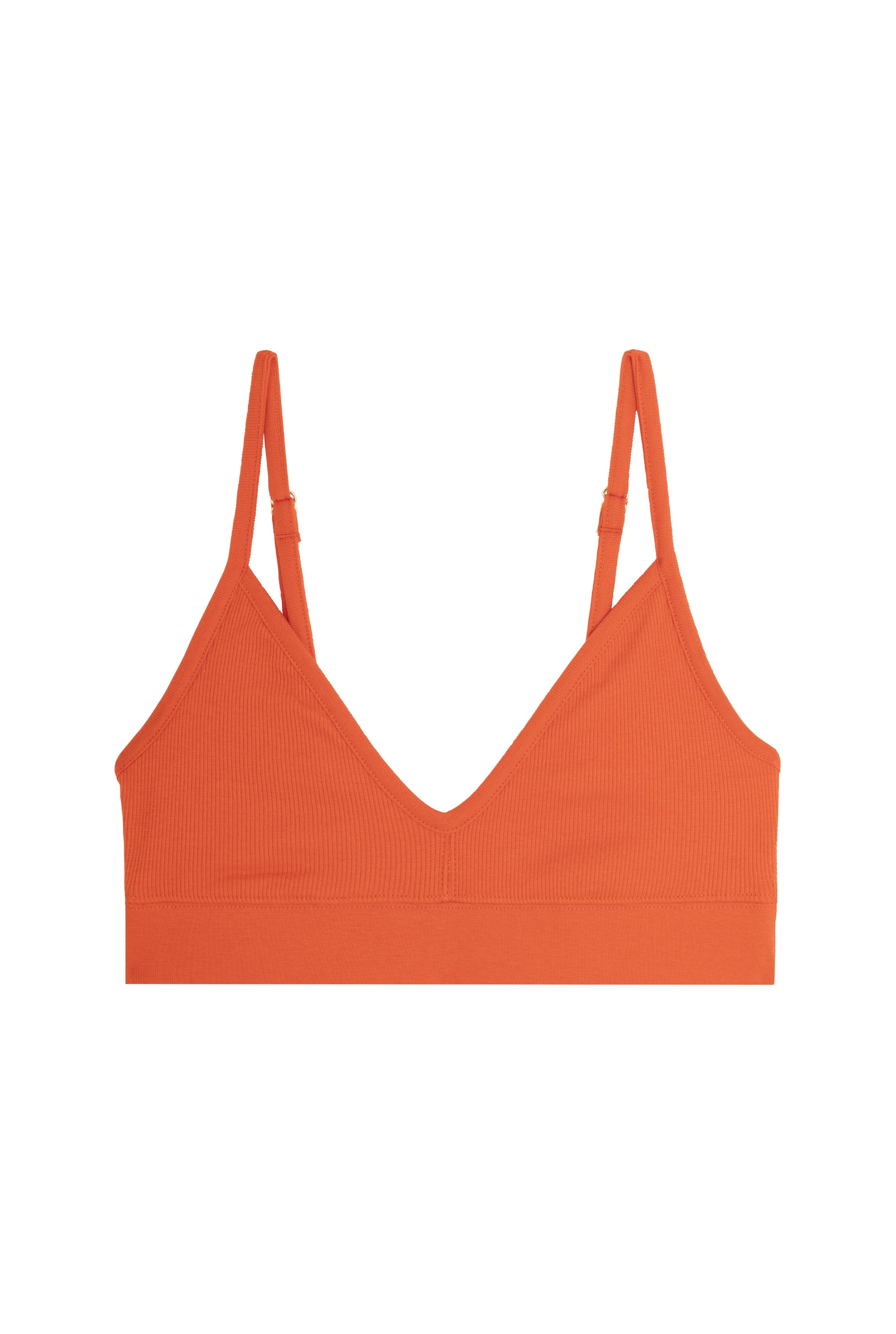 Organic Cotton Bra - Red