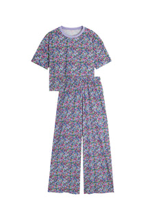 Organic Cotton Long Pyjamas - Purple Confetti