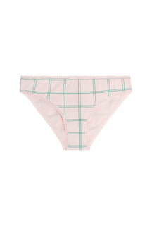 Organic Cotton Panties - Green Check