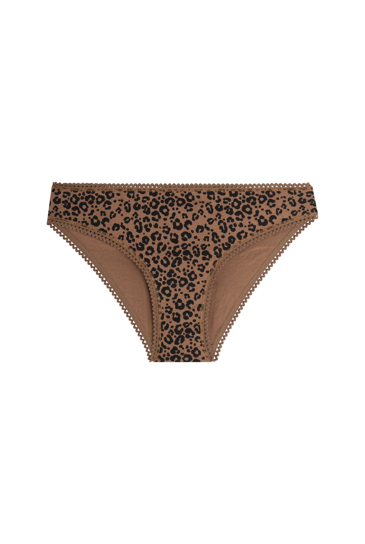 Organic Cotton Panties - Brown Leopard