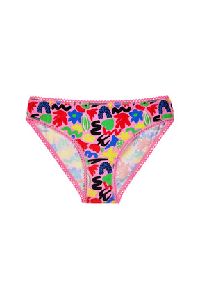 Organic Cotton Panties - Colorama Pink