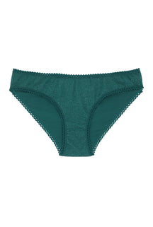 Organic Cotton Panties - Green Sequins